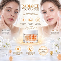 Crème hydratante éclaircissante de nuit à la vitamine C 60g en gros pour peaux ternes et irrégulières
