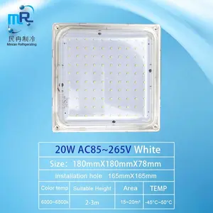 Led Cold Storage Lamp 20W-30W High Low-Temperature Resistance LED Light Ceiling Mounted Retail Farms Home Use Hotels Food Shop Workspaces Workshop