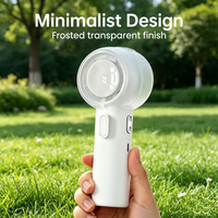 Ventilateur portable rechargeable en plastique avec pulvérisateur, affichage numérique, rafraîchissement estival, grand réservoir d'eau, longue autonomie de la batterie, version anglaise