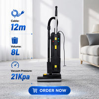 Nouvel aspirateur électrique vertical 8L avec cordon de 12m pour nettoyage de tapis et moquettes, idéal pour les hôtels