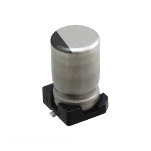 Condensador de Montaje Superficial SMD UCB1VR22MCL1GS de 0.22 uF, 20%, 35V, Aluminio, del Fabricante Channel - Product Image 1