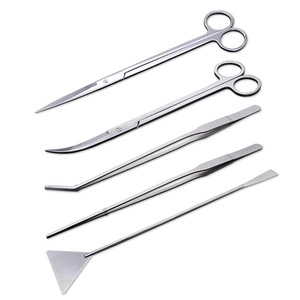 Outils de coupe pour plantes aquatiques en acier inoxydable, pinces pour l'entretien des aquariums, ensemble durable en vrac - Product Image 4