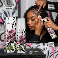 Mousse Coiffante Tresses Marque Blanche ODM Résistante à l'Humidité Sans Résidus Hydratante pour Tresses et Twists