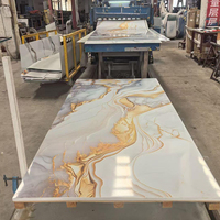 DÉCORATION D'ACCUEIL Nouvelle Arrivée Panneaux Muraux Haute Qualité Design Moderne Feuille de Marbre UV pour la Décoration Intérieure