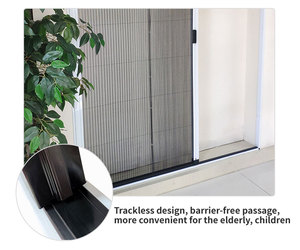 Fly Màn hình Cửa lưới tùy chỉnh nhôm hồ sơ gấp trượt có thể thu vào muỗi côn trùng bay xếp li Màn hình Cửa lưới - Product Image 6