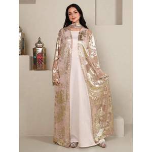 Cárdigan Metálico para Mujer Al Najma, Sin Elástico, Cuello Alto, Elegante, para Bodas y Fiestas, Manga Larga, Lavado a Mano - Product Image 5