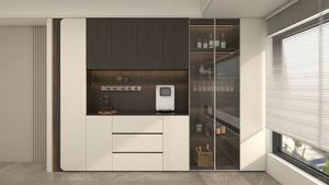 Tùy Chỉnh Hiện Đại Đơn Giản Rắn Gỗ Ăn <span class=keywords><strong>Sideboard</strong></span> Cao Thấp Kết Hợp Lưu Trữ Tủ Cho Nhà Sử Dụng Tùy Chỉnh Thực Hiện Cho Phòng Khách - Product Image 6