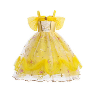 Vestido de princesa de <span class=keywords><strong>la</strong></span> serie amarilla para niñas, vestido de princesa de <span class=keywords><strong>la</strong></span> <span class=keywords><strong>bestia</strong></span> <span class=keywords><strong>y</strong></span> <span class=keywords><strong>la</strong></span> belleza, actuación de fiesta de Halloween - Product Image 2