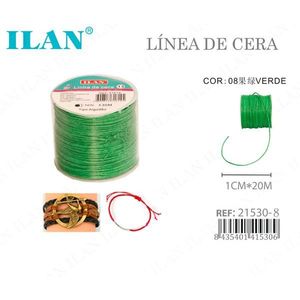 Filo Cerato ILAN 1mm X 20m Verde per Creazione di Gioielli - Product Image 1