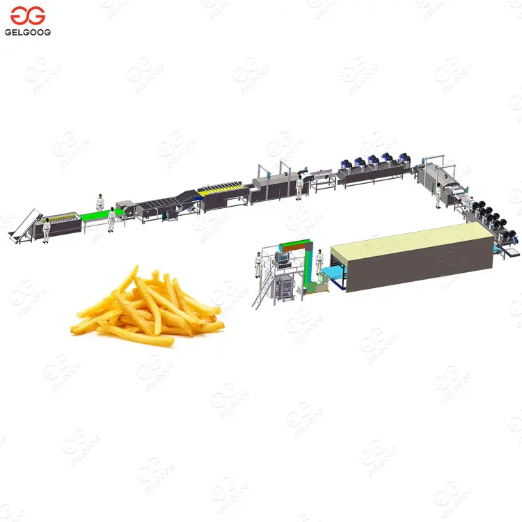Stainless Steel Frozen Potato Chips Machines/Frozen Potato Chips French Fries Production Line