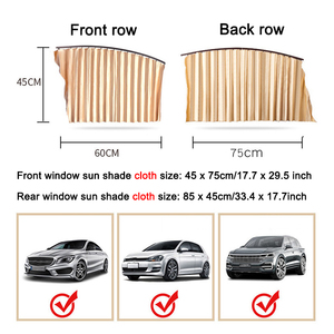 Car Window Sun <strong>Screen</strong> Shades Adjustable Car Window Sun Blocker Window Shade Cling Sunshades Cover Visor Shield <strong>Screen</strong> - Product Image 5