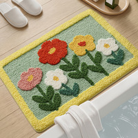 Tapis en microfibre en forme d'animal mignon, tapis moelleux en peluche ours de dessin animé, antidérapant, lavable, imperméable, tapis pour chambre d'enfant, décoration de la maison