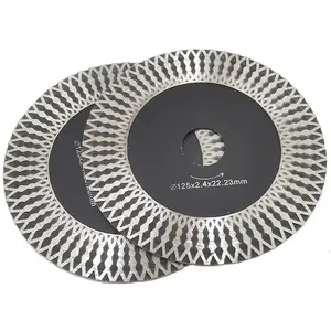 PEX 125 5inch Mesh Thin Turbo Double Sided Diamond Saw Blade for Porcelain Tile Cutting Disc