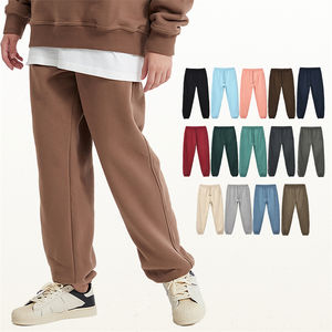 Pantalon de survêtement 360gsm imprimé avec broderie personnalisée Streetwear pantalon de survêtement unisexe surdimensionné avec cordon de serrage vierge - Product Image 4