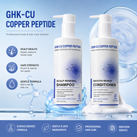 Champú y Acondicionador Hidratante con Péptidos de Cobre GHK-Cu de Marca Privada, para el Crecimiento del Cabello, Anticaída, Salud del Cuero Cabelludo, Precio de Fábrica OEM