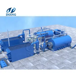 Bactch/Semi-continuous/Fully Continuous waste tire recycling to fuel oil production line pyrolysis plant in Vietnam