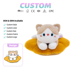 Peluche de Gato Kawaii con Manta en Forma de Nube, Ideal para Decoración de Habitaciones y Compañero de Escritorio Adorable - Product Image 1
