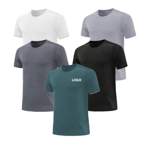 Camisetas Deportivas para Hombre, para Gimnasio, Trotar, Entrenamiento, Cuello Redondo, Transpirables, de Secado Rápido, Ajustadas, de Compresión, para Correr - Product Image 1