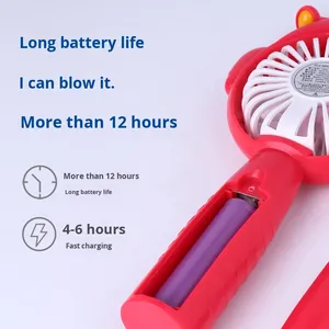 Super Silent Mini USB <strong>Flying</strong> Man <strong>Fan</strong> Portable Handheld Foldable Plastic <strong>Fan</strong> Three Wind Speeds for Students Household Use - Product Image 4