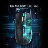 Souris de jeu sans fil Attack Shark X11, 22K DPI, PAW3311, ultralégère, 62g, batterie 65H, RGB, station d'accueil, 2.4G, pour PC Gamer FPS