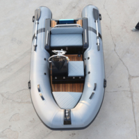 Bateau de pêche à rames rigides en fibre de verre gonflable CE PVC 3,6 m Rib360