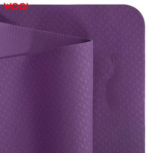 Tapis de yoga Woqi 72x24 pouces, 4 mm d'épaisseur, antidérapant, violet, TPE, pour femmes, fitness, danse, usage domestique - Product Image 5