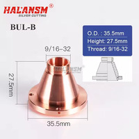 Halansm Baru Berkualitas Tinggi Diameter 10.5. Pemotong Serat Optik dengan Nozel Lapis Ganda/Tunggal, Kepala Pengelasan Laser Bullet, Tabung Laser CO2 1064nm Panjang