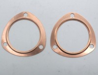 Joints de collecteur d'échappement en cuivre de 3 pouces réutilisables pour SBC BBC Ford 302 350 454 3" VA0296