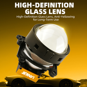 Projecteur automobile Sanvi A45 3" Bi-LED avec lentille, 9-16V, 40W/45W, durée de vie de 50 000 heures, ventilateur haute vitesse, refroidissement actif - Product Image 2
