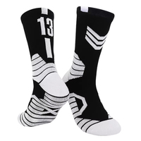 Chaussettes de sport de marque tendance en tricot à motifs, en gros, pour hommes, équipe de basketball, chaussettes d'élite pour adultes, jeunes, unisexe