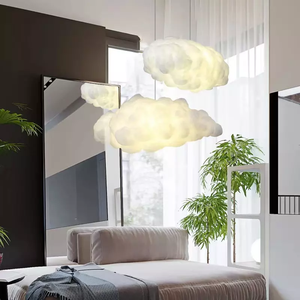 E27 Led lampe suspendue romantique en nuage, luminaire de salon, chambre à coucher, décoration intérieure, lustre suspendu - Product Image 2