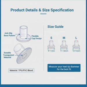 Protectores de Tacón Transparentes Universales Antideslizantes con Reducción de Ruido, Aptos para Tacones de Aguja, Ideales para Bodas y Césped - Product Image 6