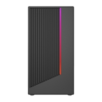 Spcc Steel Micro ATX Gaming Computer Game Chassis PC Mid Tower Case with Side Panel Window Optional RGB Strip Private Mold