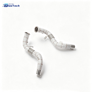 ท่อดาวน์ไปป์ประสิทธิภาพสูงสำหรับ BMW X5M F85 X6M F86 S63 4.4T V8 Twin Turbo ผลิตจากสแตนเลส 304 แบบยึดติดโดยตรง - Product Image 1