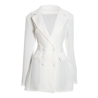 Viviblook D25DS420 Nouvelle Robe Décontractée Unie Coupe Slim à Manches Longues et Motif Fleur pour Femme