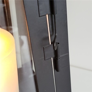 Lot De 2 Artisanal La Lanterne En Métal avec support Caractéristiques Doucement Plateau Incurvé Et Arrondie Manche Lanterne - Product Image 6