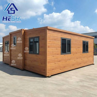 Wohncontainer Ausbaubar 20Ft 40Ft Klapphaus Fertighaus Villa Versandfertighaus Mobilheim mit 2, 3, 4 oder 5 Schlafzimmern