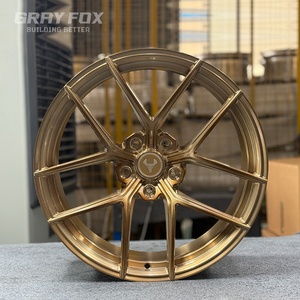 ล้อฟอร์จ GRAYFOX สีบรอนซ์ขัดเงา ขนาด 20 21 22 นิ้ว 5x120 5x112 5x114.3 สำหรับ CF3 CF4 Porsche Ferrari <span class=keywords><strong>BMW</strong></span> Audi GT Tesla benz - Product Image 2
