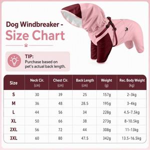 <strong>Waterproof</strong> Dog Raincoat Full Body Four Legs Hooded Windproof Jacket Outdoor Shell Suit for Small Medium Large Dogs - Product Image 5
