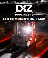 DXZ 55C-FS-T1 5,5 pouces 32 LED Projecteur de travail pour chariot élévateur, faisceau large, 9-36V, blanc ambre, pour chariot élévateur tout-terrain