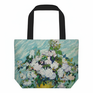 Bolsa de Arte de L Van Gogh 'White Roses' personalizable promocional bolso de mano - Product Image 1