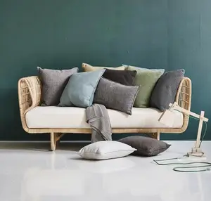 Nordic Bird's Nest Rundes Sofa Wohnzimmer Villa Cafe Restaurant Gebogenes Rattan Ball Sofa Loves eat Sofa