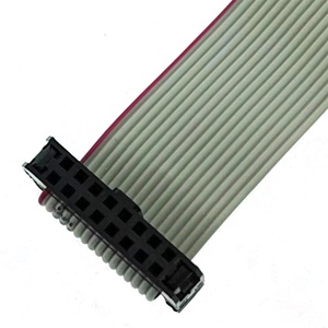 100 มม.OEM Pitch 2.0 มม.ขั้วต่อ PIN IDC2.0 2*10P สีเทาแบนริบบิ้น IDC สาย FFC ยืดหยุ่นสําหรับเครื่องพิมพ์ทีวีหน้าจอสายไฟ - Product Image 2