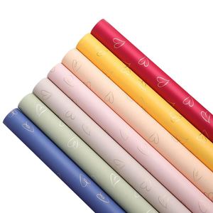 Papier d'emballage pour fleurs en PVC épais imperméable, impression recto simple, style coréen, pour bouquets, Saint-Valentin - Product Image 2