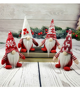 Muñecos Navideños Hechos a Mano sin Rostro para Decoración de Mesa, Gnomos de Peluche Tejidos, Tomte Nórdico, Decoración para Fiestas Navideñas y el Hogar - Product Image 5