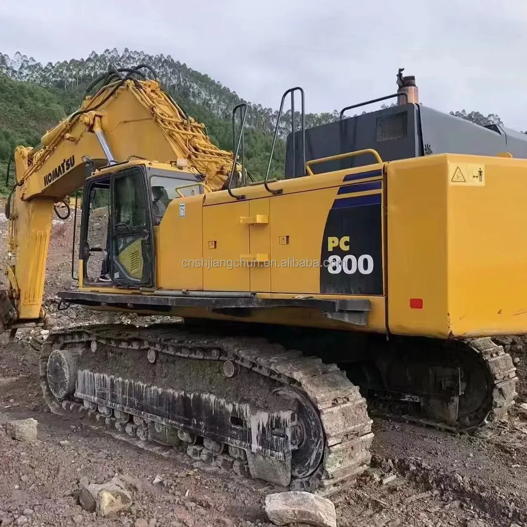 中古クローラー中古KOMATSUディガーPC800大型掘削機バケット付き80トン中古クローラー中古KOMATSU dig