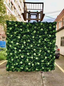 8ft * 8ft vải trở lại hoa nhân tạo tường Backdrop giá hoa nhân tạo Hoa cưới tường - Product Image 2