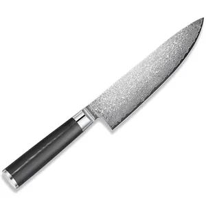 Classic oriental style damascus stainless steel 8'' damascus chef knife AL-SF02