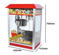 Machine à popcorn commerciale en acier inoxydable YYHB, 10 L/min, 1400W, taux d'inflation de 98%, chauffage 3D, avec garantie 1 an pour les cinémas
