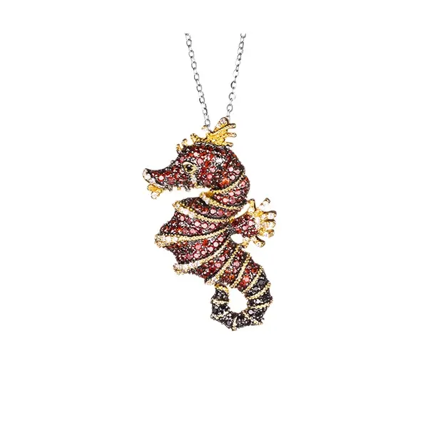 Keiyue un pendentif coréen en forme d'hippocampe en or rose préféré bijoux de mode pendentifs et breloques